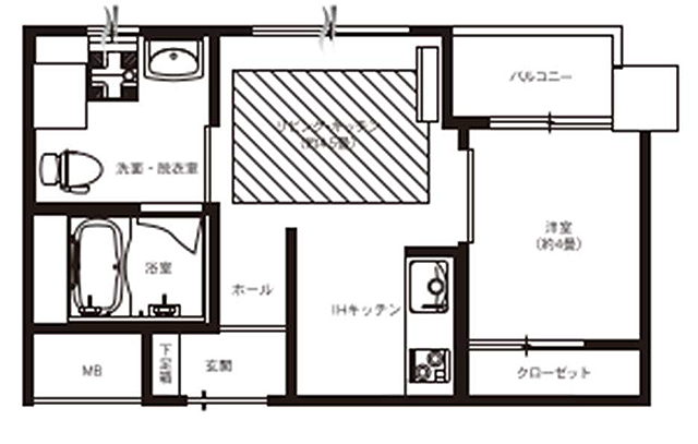 1lK間取り